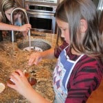 Making the dipping sauce