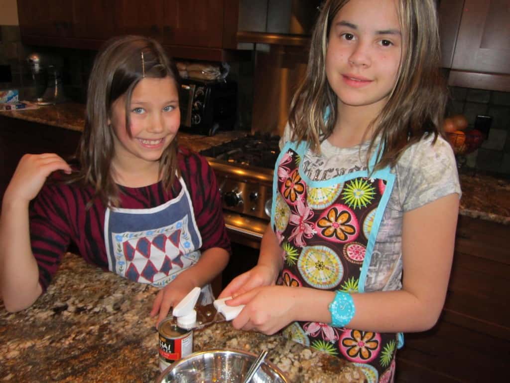Adding coconut milk
