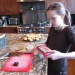 Getting the chocolate glaze ready