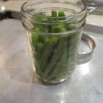 Stuffed jar of green beans