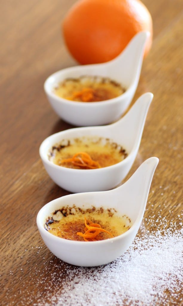Orange Creme Brulee Spoons