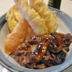 Tempura and Beef Teriyaki Don