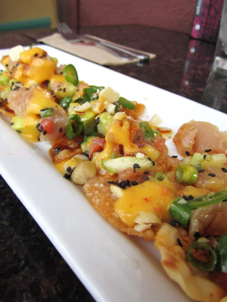 Tuna Poke Nachos