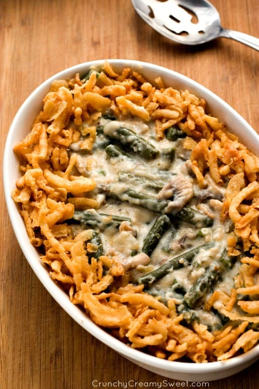 green bean casserole from scratch without mushrooms