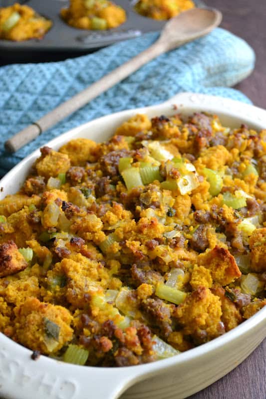 Pumpkin Cornbread Stuffing