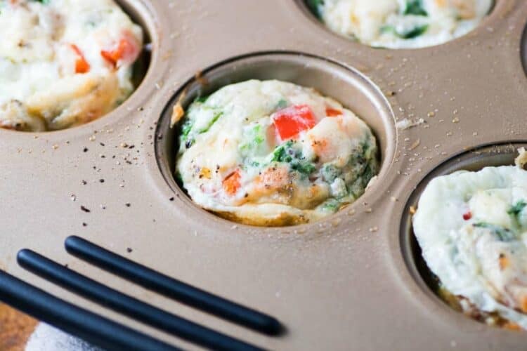 Cheesy Egg White Breakfast Cups Noshing With The Nolands