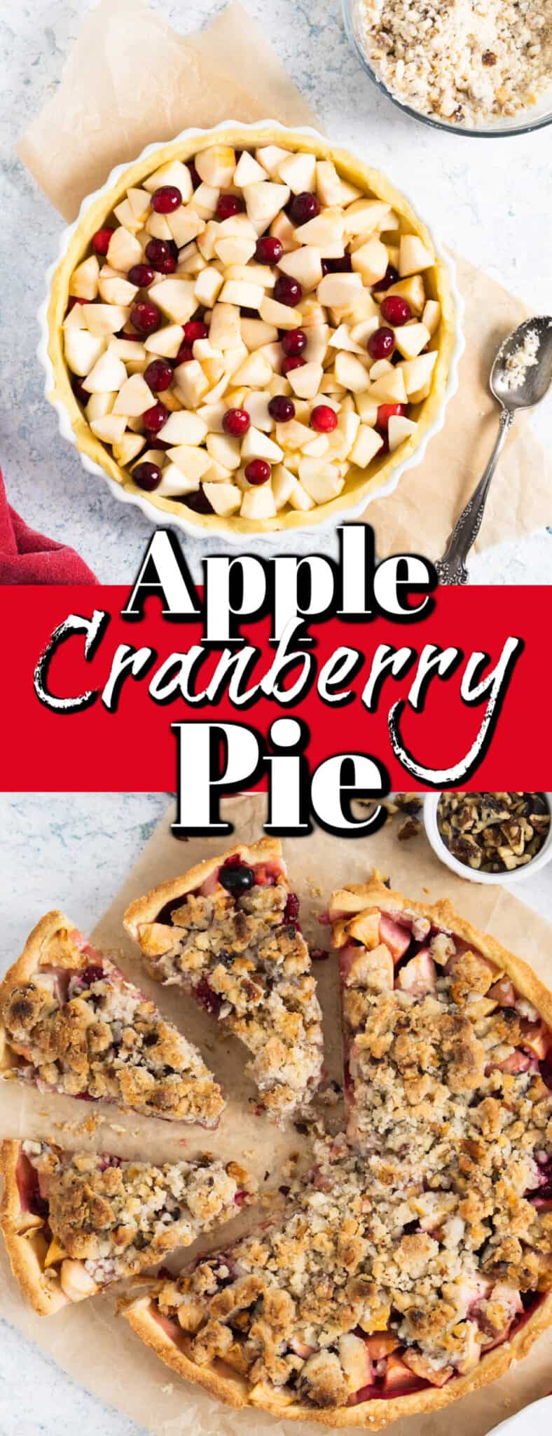 Apple Cranberry Pie With Crumb Topping The Perfect Fall Pie