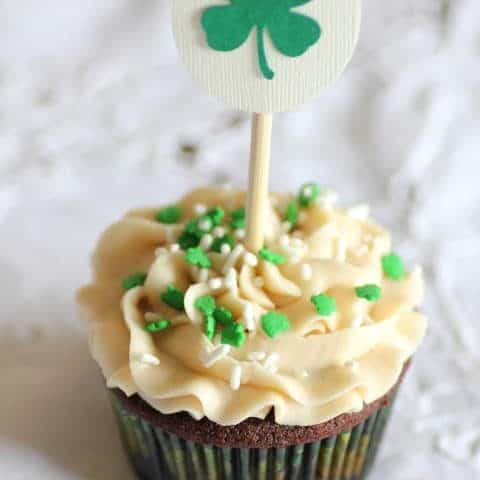 Chocolate Cupcake with Bailey's Buttercream Frosting