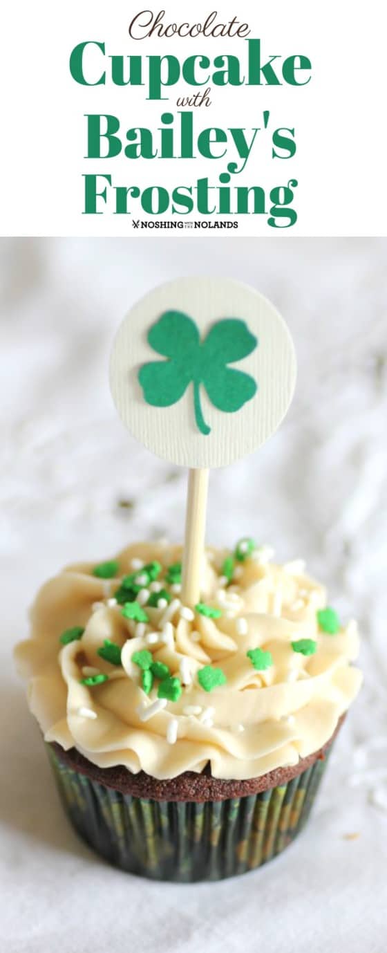 Chocolate Cupcake with Bailey's Buttercream Frosting