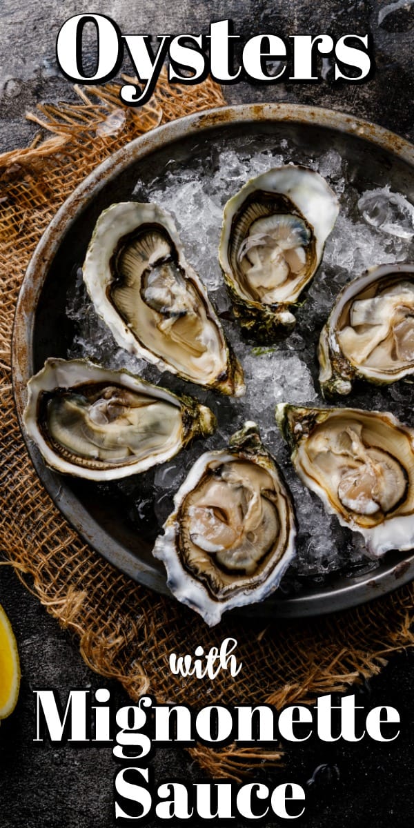 Oysters with Mignonnette Sauce Pin