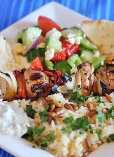 Souvlaki Dinner vertical.