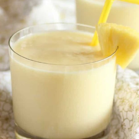 Pear and Pineapple Smoothie vertical.