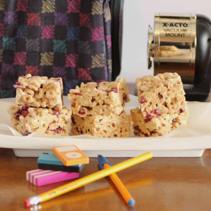 Back At School/Oat Cereal Cranberry Squares