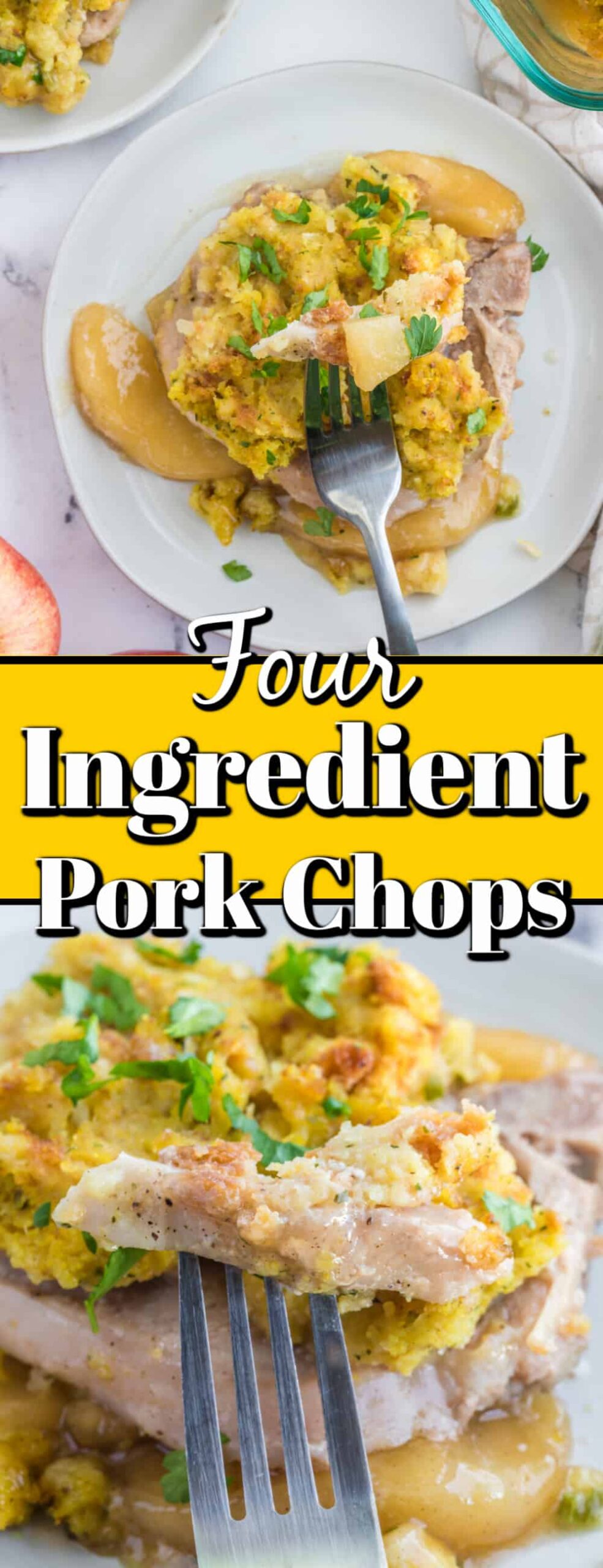 4 Ingredient Oven Baked Pork Chops - Noshing With the Nolands