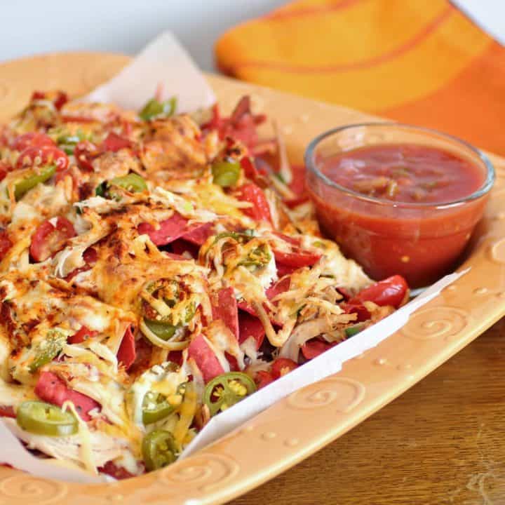 Chipotle Chicken Smoked Nachos