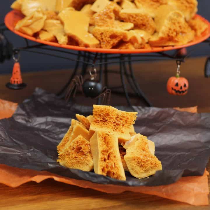 Sponge Toffee for Halloween