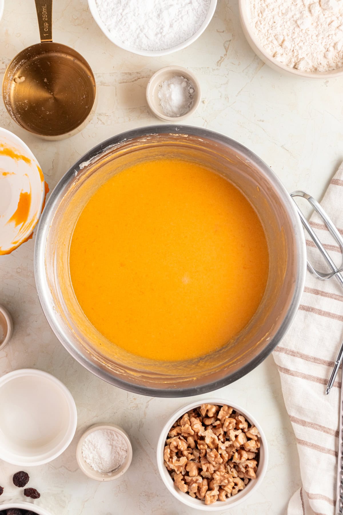 Pumpkin cookies base ready.