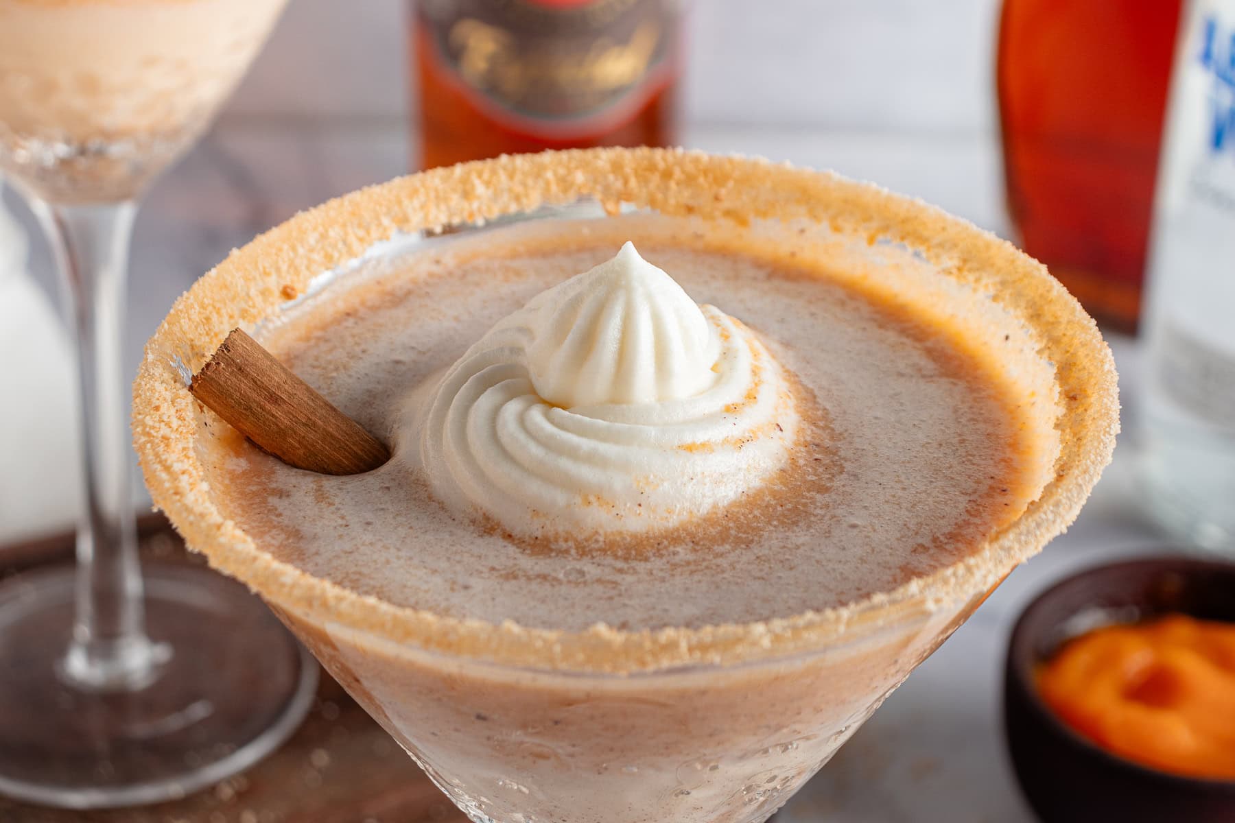 Creamy Pumpkin Pie Martini.