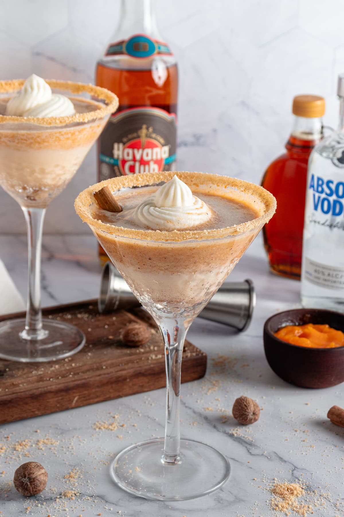 Pumpkin Pie Martini drink.