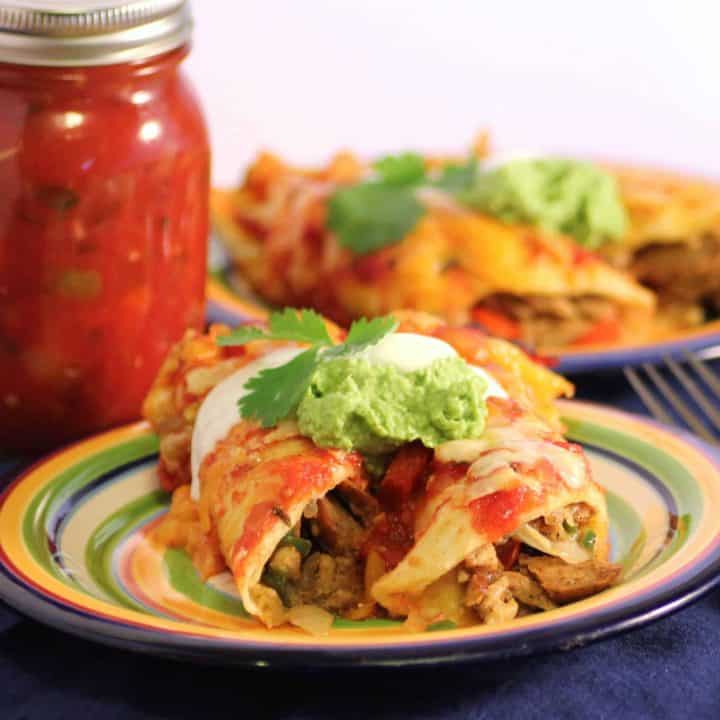 Chicken and Chorizo Enchiladas