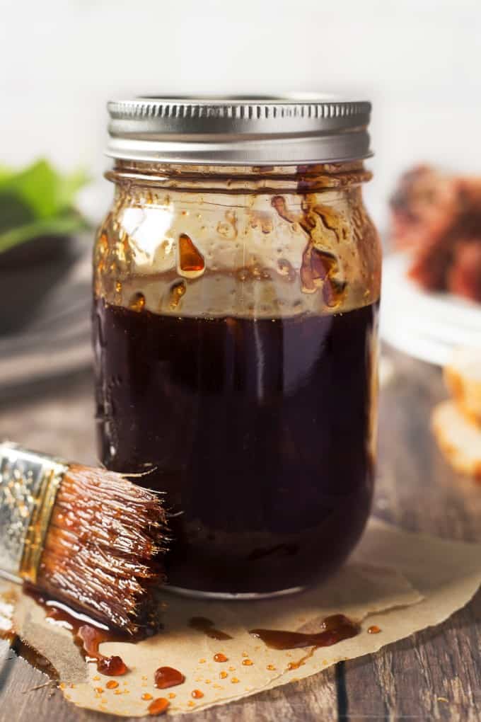 Grill glaze in a jar