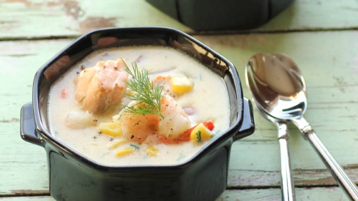 Seafood Chowder for Soul Warming at #Sunday Supper