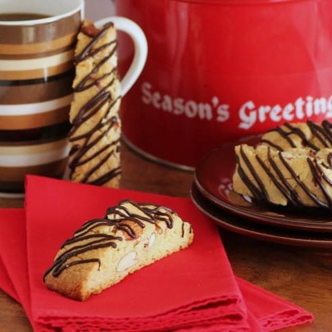 Amaretto Almond Biscotti for Holiday Cookie Exchange