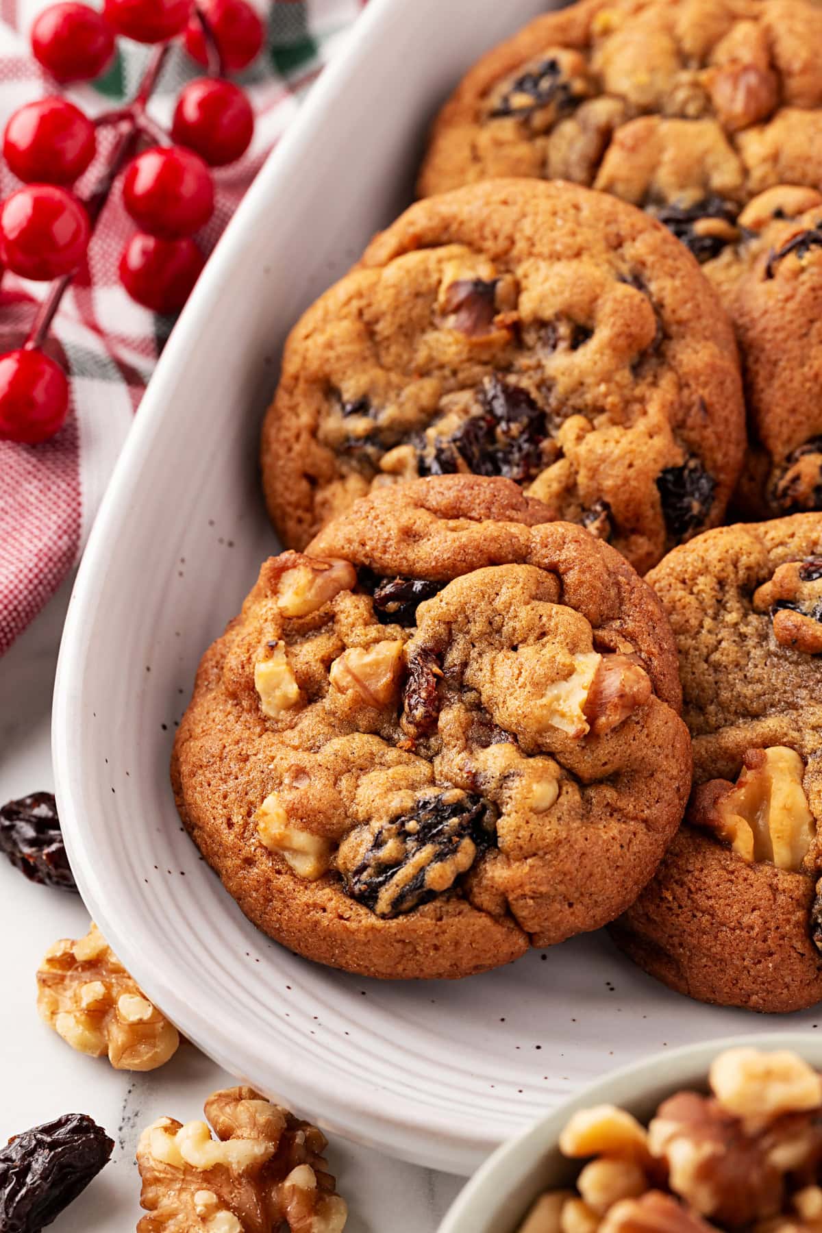 Hermit Cookies on platter.