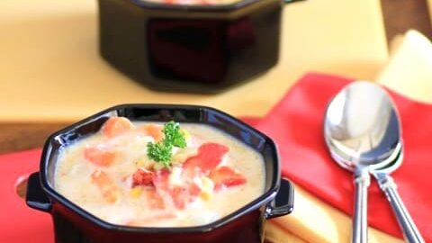 Lobster and Roasted Corn Chowder