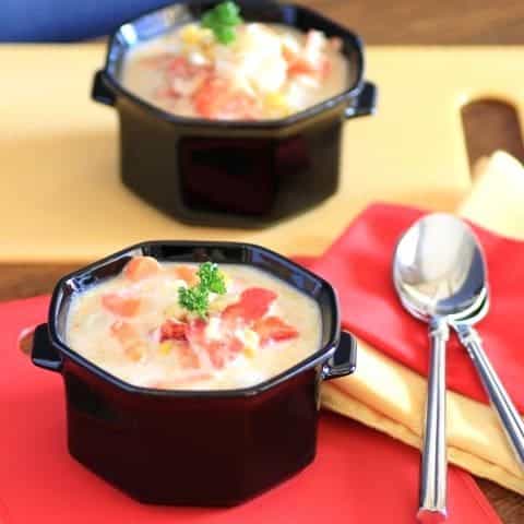 Lobster and Roasted Corn Chowder