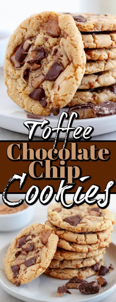 Toffee Chocolate Chip Cookies - Noshing With The Nolands