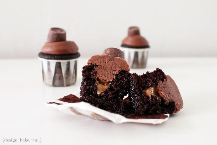 Rolo Chocolate Cupcakes