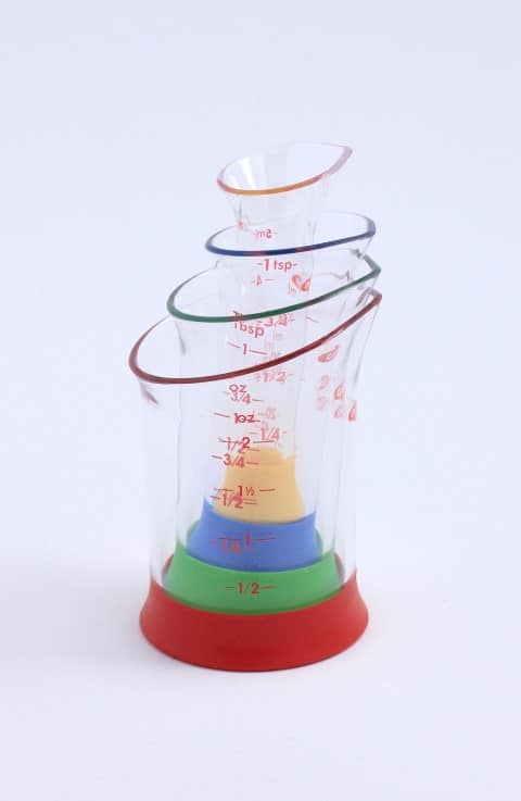4 OXO measuring beakers, stacked