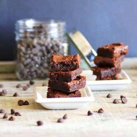 Fudgy Carob Brownies by Pies and Plots