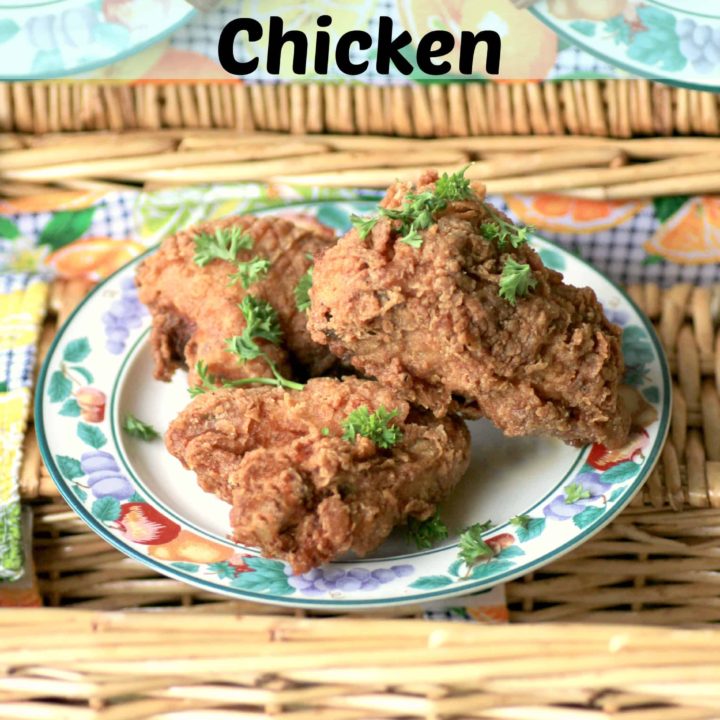 Picnic Basket Buttermilk Fried Chicken for #SundaySupper