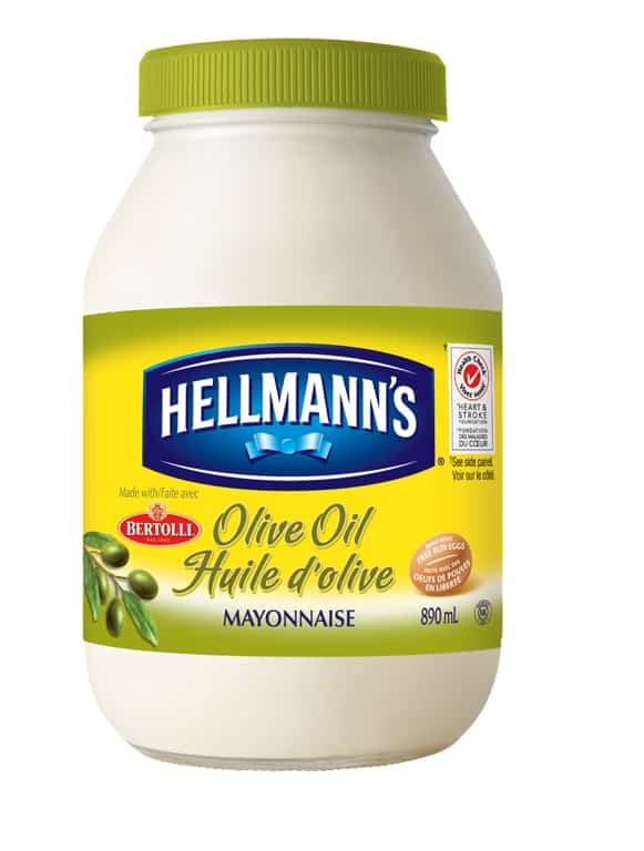 Jar of Hellmann's Olive Oil Mayonnaise 