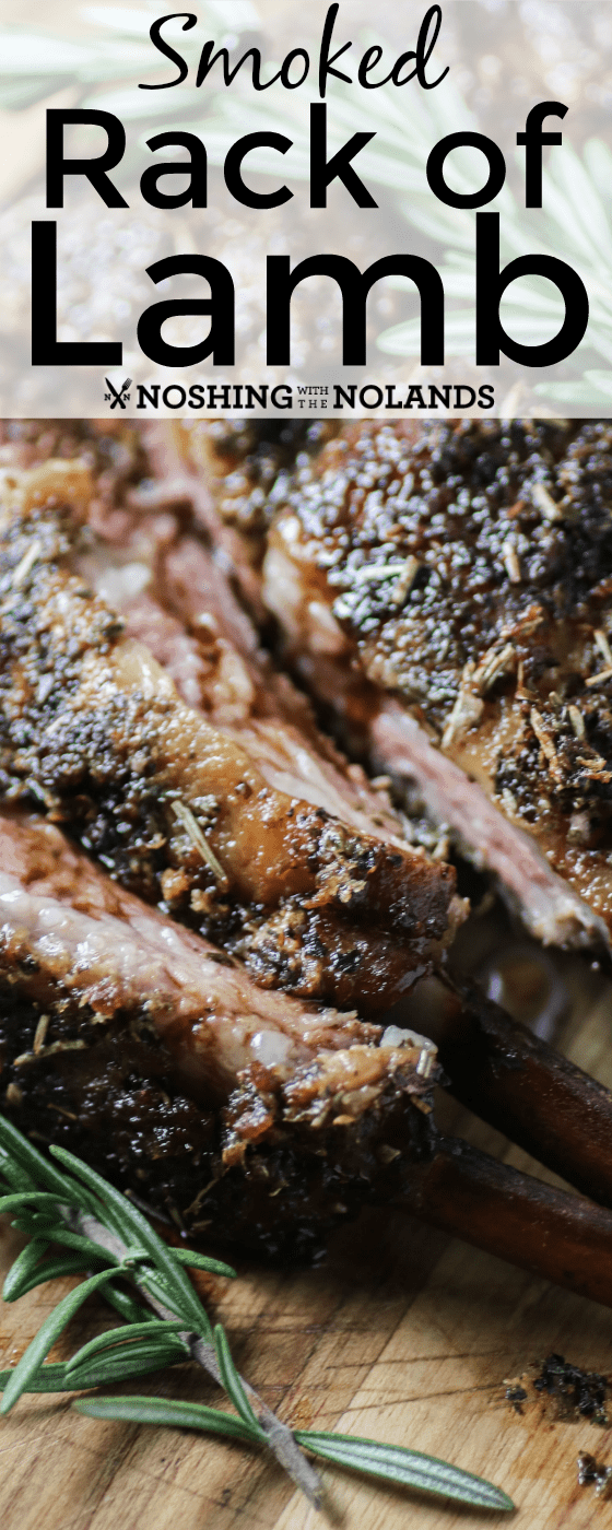Smoked Rack of Lamb is tender, succulent and amazing!! The perfect BBQ's meat!! #lamb #rack of lamb #smoked