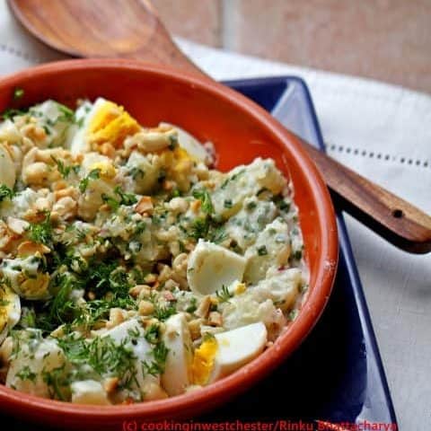 Potato, Egg and Peanut Salad by Cooking in Westchester