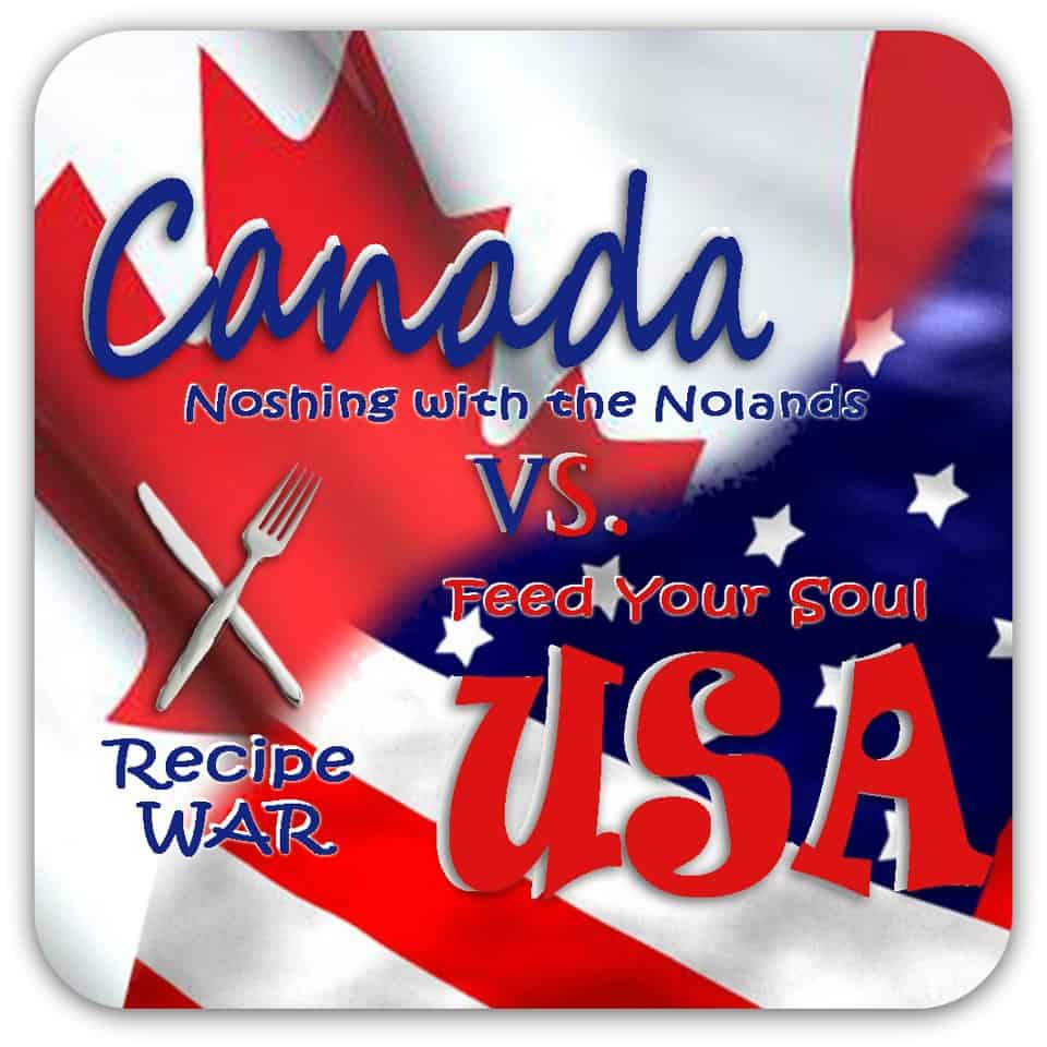 Canada vs. USA recipe wars logo