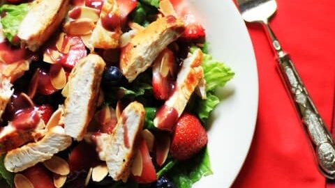 Wendy's Copycat Berry Almond Chicken Salad