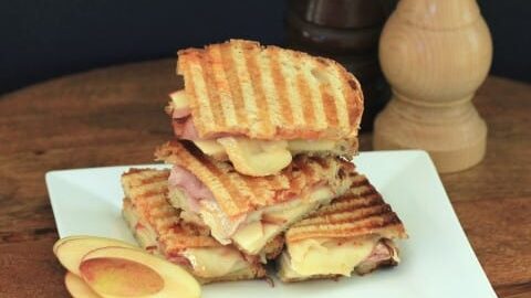 Apple, Brie and Ham Panini for #WeekdaySupper