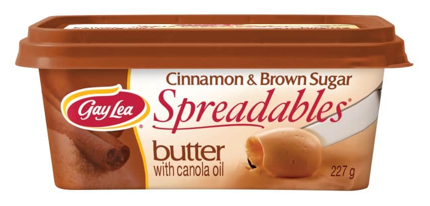 Gay Lea Spreadables Cinnamon butter package