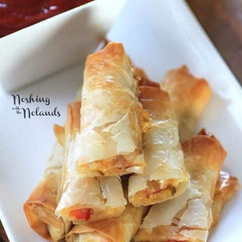 Italian Spring Rolls for Super Eats for Game Day #SundaySupper