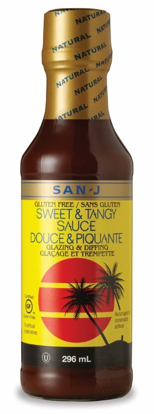 San - J Sweet & Tangy sauce bottle
