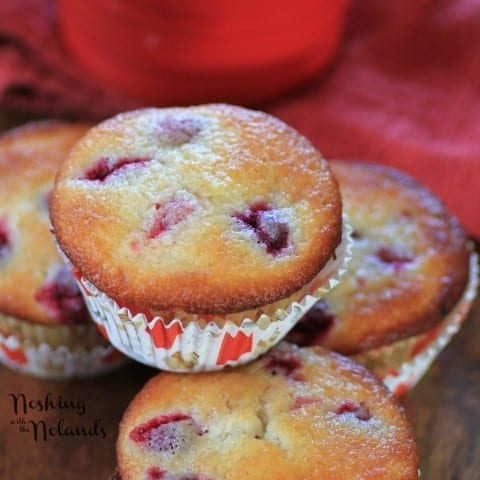 Cranberry Lemon Almond Muffins