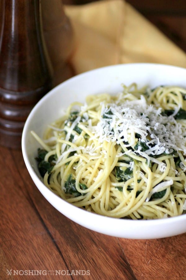 Spaghetti with Arugula and Lemon Sauce