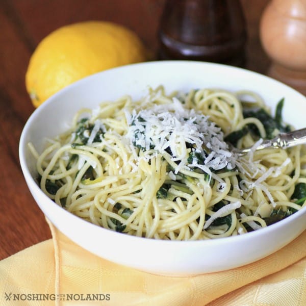 Spaghetti with Arugula and Lemon Sauce