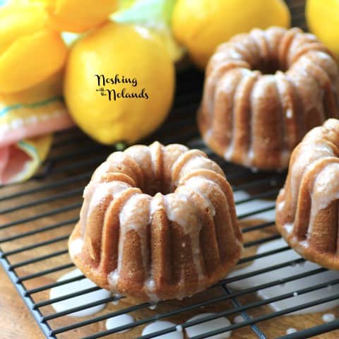Mini Lemon Spring Bundts by Noshing With The Nolands 