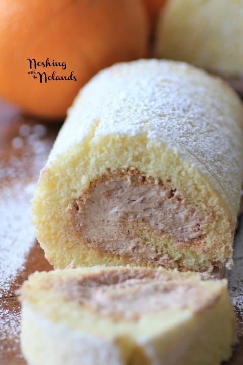 Orange Chocolate Swiss Roll for Stuff, Roll and Wrap #SundaySupper