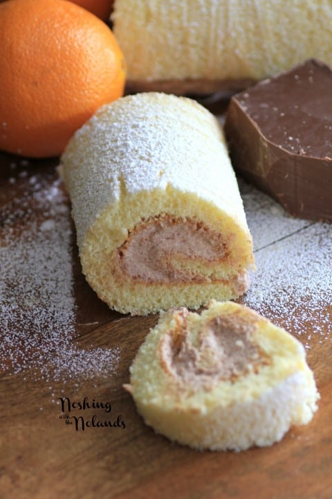 Orange Chocolate Swiss Roll by Noshing With The Nolands 